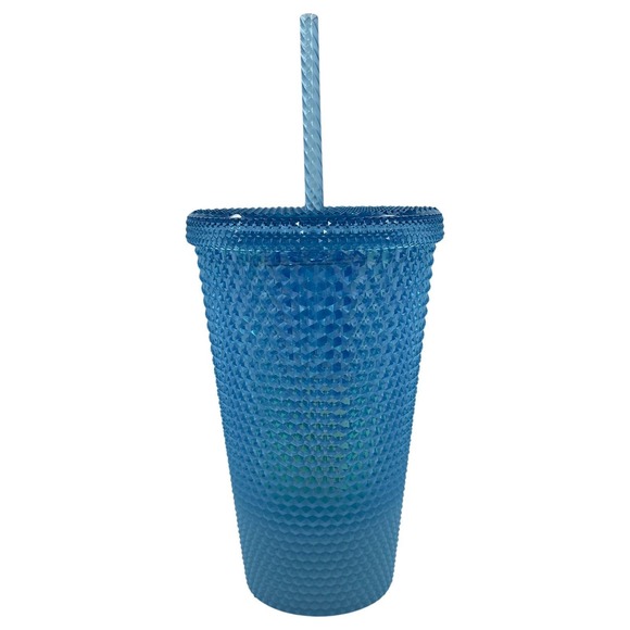 Starbucks NWT Frozen Glacier Blue Ice Ombre Studded Tumbler 16 fl oz Grande Cup - Picture 2 of 3